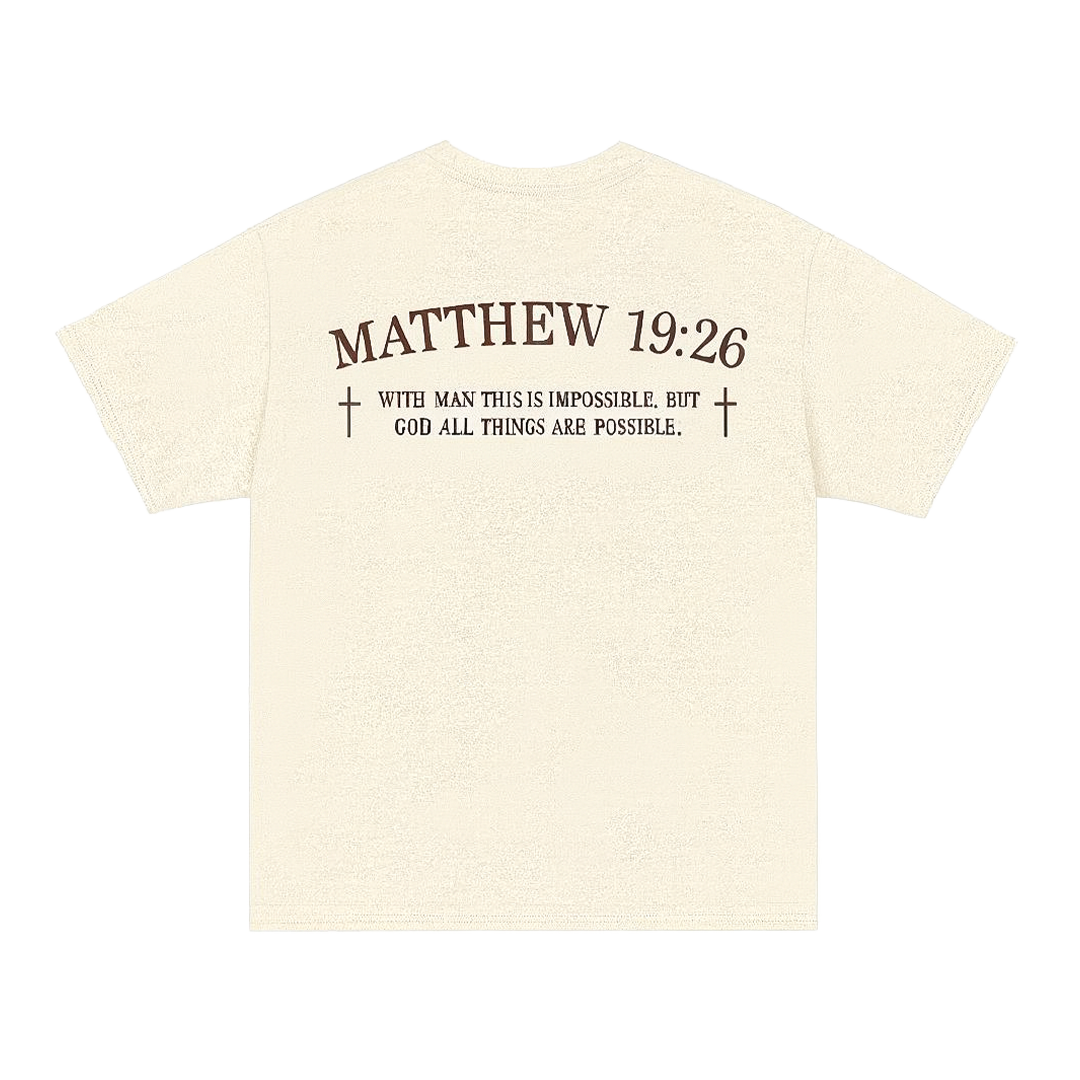 God > Everything | Tee (Cream)