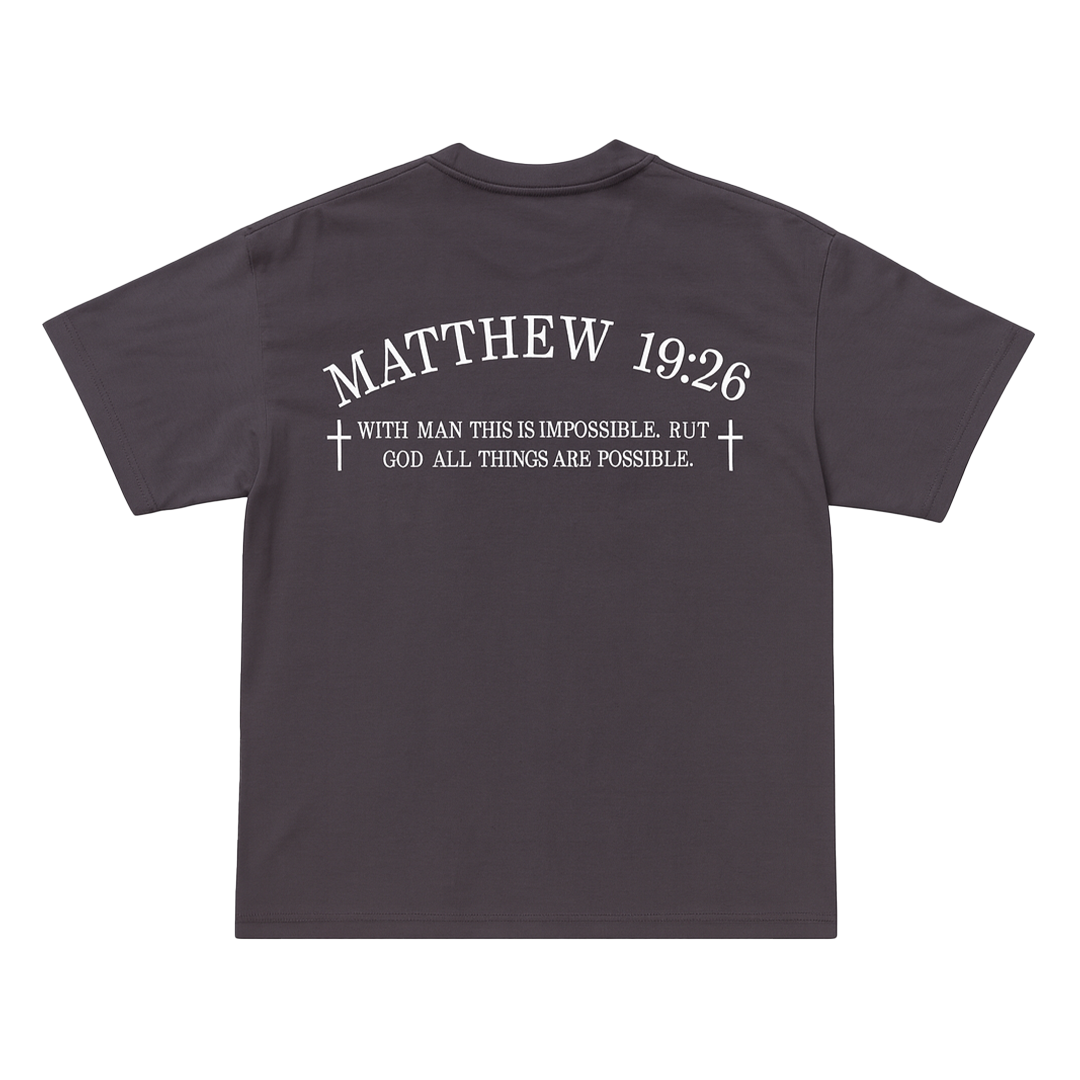 God > Everything | Tee (Grey)