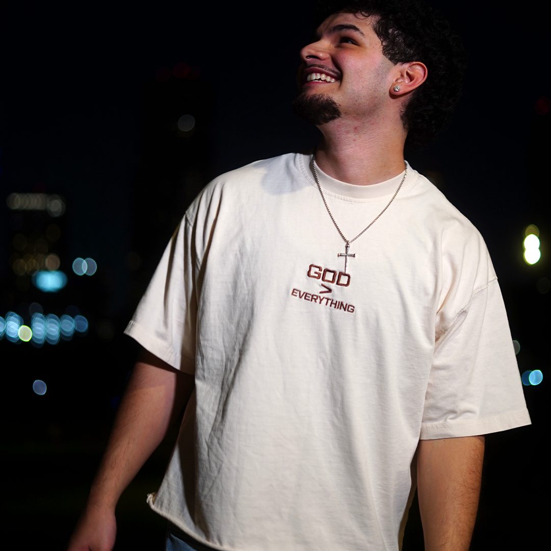 God > Everything | Tee (Cream)