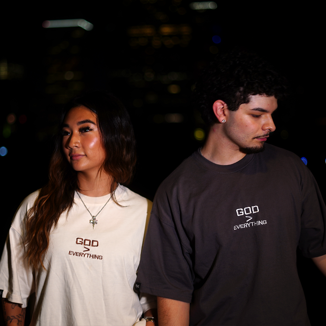 God > Everything | Tee (Cream)